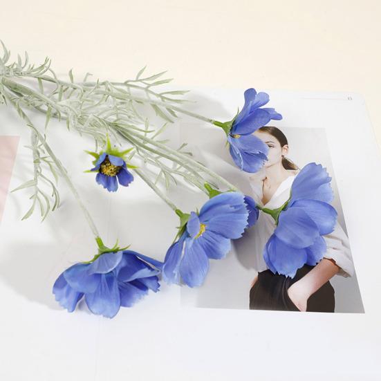 Künstliche Cosmeenblumen 23" Kunstseide Cosmeenblütenstiel Kunstblumen-Arrangements für DIY Hochzeitssträuße Heim-Büro Tischvasen-Dekoration
