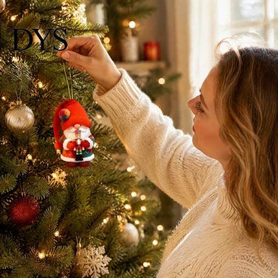 Acrylic Santa Decor for Home Colorful Gnome Christmas Ornaments, 2D Flat Hanging Decorative Elf Ornaments Party Pendant Xmas Tree, Mantel, Wreath,
