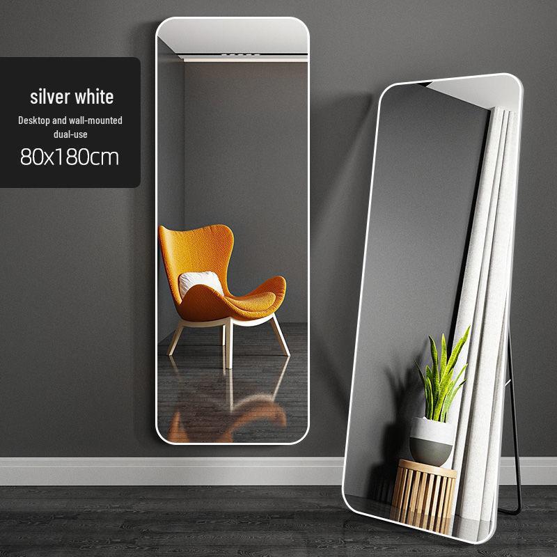 Full-Length Wall-Mounted Dressing Mirror: 3D Try-On for Girls' Bedroom & Makeup