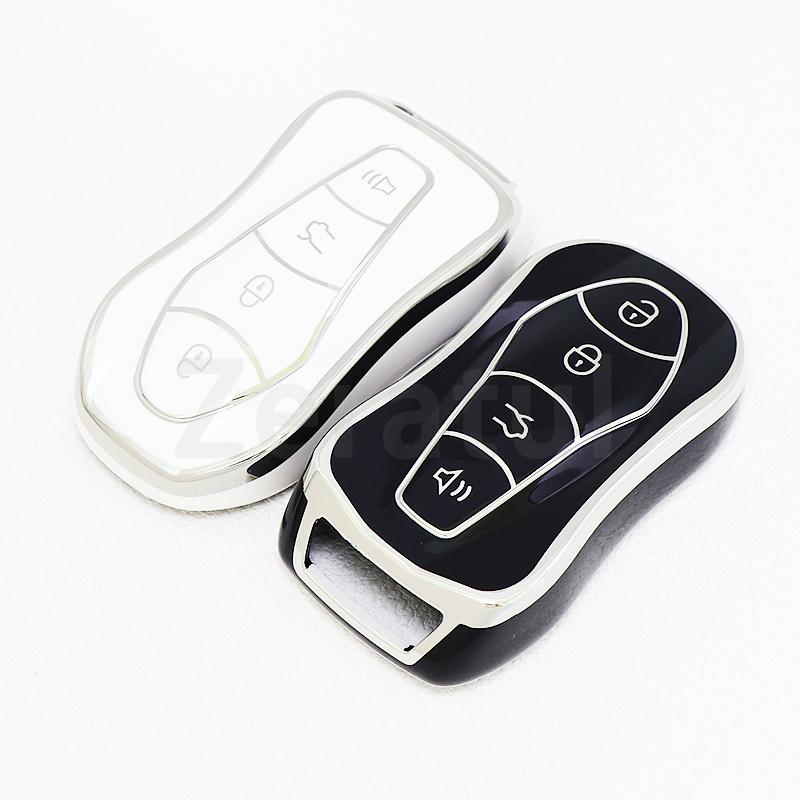 Auto Keyless Gold Edge Tpu Key Fob Case For Geely Atlas Pro Emgrand Gs X6 Suv Ec7 Boyue Tugella Azkarra Fy11 Cover Accessories