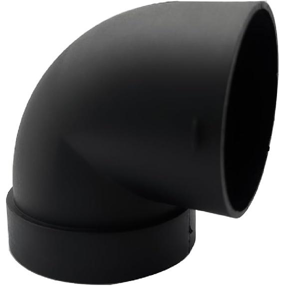 Diesel Air Heater Duct Connector,75mm/3inch L-Shape Elbow Ducting Pipe Outlet Connector for Diesel Air Parking Caravan Heaters,Black