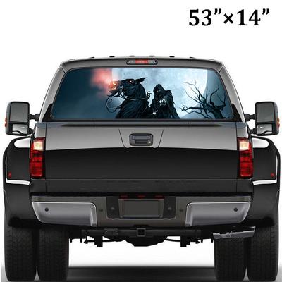 14" X 53" Rear Window Grim Reaper Graphic Tint Decal Sticker For Truck Jeep SUV