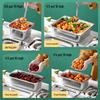 Antimicrobial SUS316 Stainless Steel Rectangular Deep Food Pan