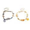 Handmade Resin Star Charm Bracelet With Floral and Cats Designs Jewelry Gift for Her