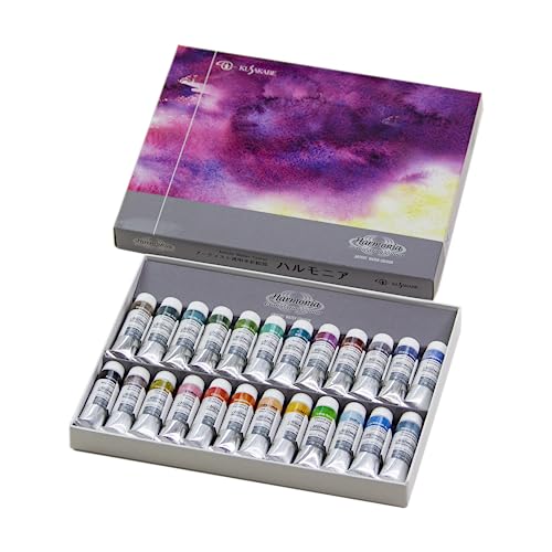 KUSAKABE Harmonia Transparent Watercolor Paints, 24-Color Set, 10ml (No. 4)