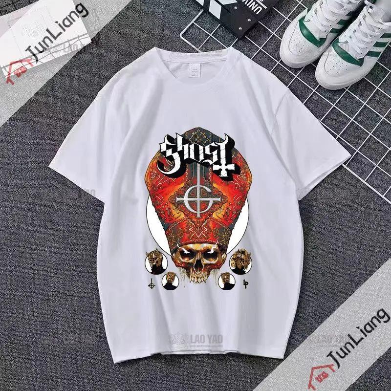 Ghost Band T-shirt Unisex's Hip Hop Graphic T-shirt Short Sleeve Casual O-neck T-shirt Band Fan T-shirt for Both Unisex and Unisex