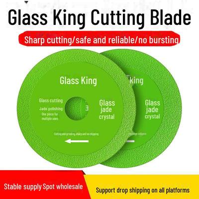 Disc de tăiat unghiular Glass King Ultra-Subțire pentru Tăierea Sticlelor de Vin, Ceramică, Jad și Faianță