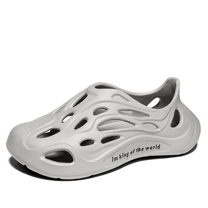 Summer new sandals men's outdoor wear platform beach shoes hollow breathable bag and casual hole shoes