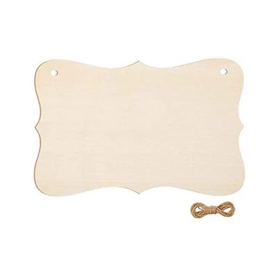 1 Set Hanging Anti-crack Easy Sign Blank Unfinished Anti-scratch To Hang Hanging Hole Design Painting Writing Sign