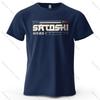 Satoshi und Krypto Aufdruck Unisex T-Shirt Baumwolle Oversized Tech-Thema Outfits Grafik-T-Shirts Für Unisex Oberteile T-Shirts Streetwear