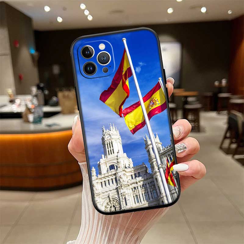 RE54 Spain Flag New High-End Shell Phone Case for Xiaomi Poco F8 M4 M5 M6 M7 X3 X6 X7 Pro GT NFC Ultra