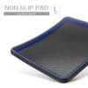 Carmate Car Tray Carbon Fiber DZ471 Non-Slip Mat, Large, Type, Look, Blue,