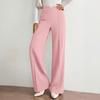 Women's High Waist Casual Color Wide Leg Dress Pants with Loose Fit
