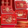 New Year festive Red 2026 Desktop Desk Calendar Standing Desktop Paper Calendar  Table Decorations