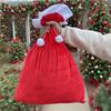 Christmas Velvet Santa Gift Sack, Reusable Christmas Bags with Storage Rope, Large Holiday Santa Bag for Xmas Present Toys