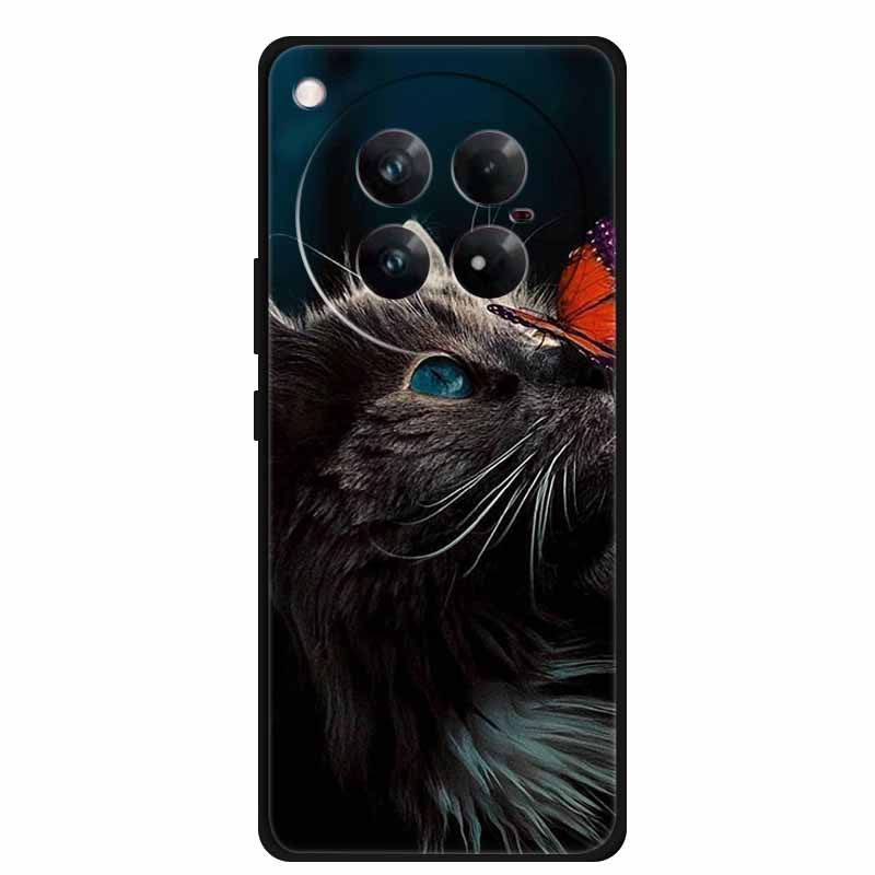 For Infinix Zero 40 5G Case Black Silicone TPU Painted Planet Cover Luxury Animal Case For Infinix Zero 40 4G Luxury FlowerFunda