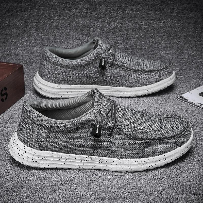 Fashion Large Size Outdoor Men's Casual Denim Canvas Shoes Vulcanize Shoes Fashion Luxury Style Designer Breathable Men Sneakers Loafers