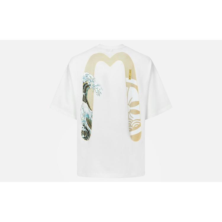 EVISU Great Wave Daicock-print Cotton T-shirt 2ESHTM4TS7067RXCT