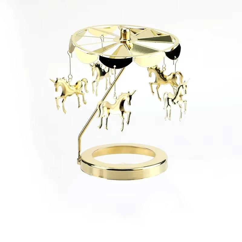 Svícen 1KS Kolotoč Romantický Holčičí Srdce Kůň Lampa Nádoba na Vonnou Svíčku Krev Domácí Dekorace