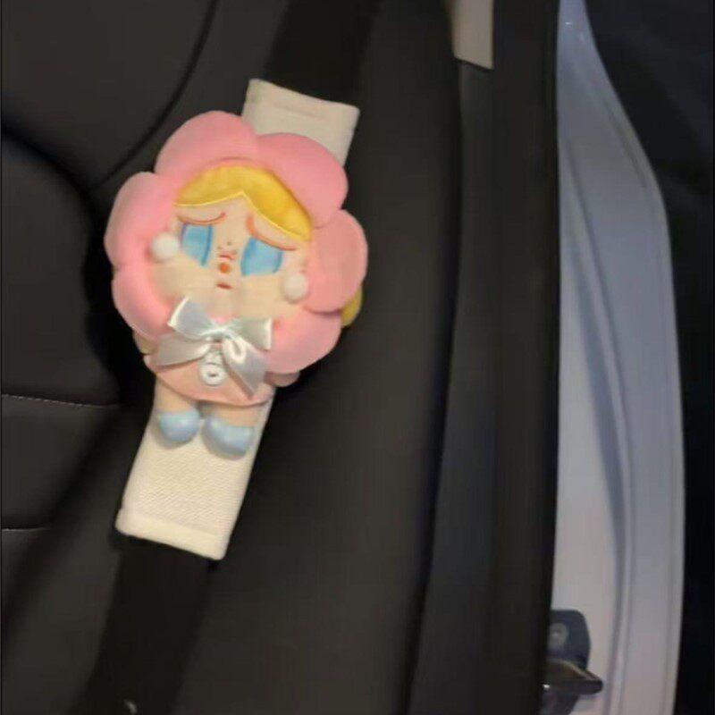 

Cartoon Crying Baby Car Seatbelt Shoulder Pad Cute Plush Doll Toy Car Anti-Strangle Shoulder Strap Pink Crying Baby Safety Belt [1 Piece]