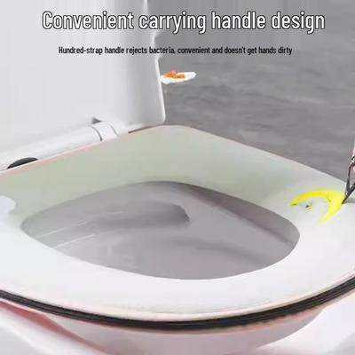 Universal Hygienic Toilet Seat Cushion: All-Season Soft Cover Pad