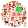 New 50 Retro Red Rose Graffiti Stickers High-value Romantic Rose Suitcase Computer Decoration Stickers