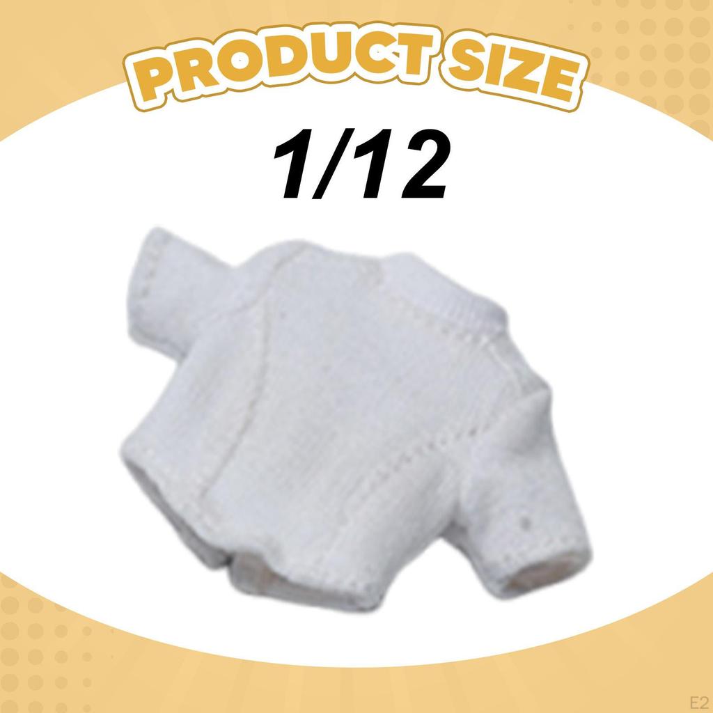 -Shirt Top for Female Dolls, Short Articulated Figures, Made of Quality Material, Suitable