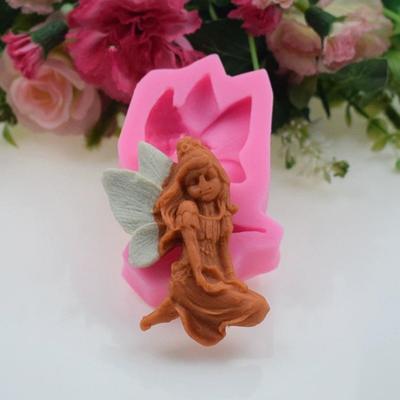 Silikon Handgemachte Seifenform Fondant Niedlich Kreativ Feenförmig Blume Kuchen Schokolade Form Eisform Seifenherstellungszubehör