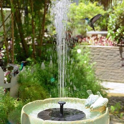 Zonnefontein Pomp Kit Zonne-aangedreven Vogelbad Fontein met 6 Spuitkoppen