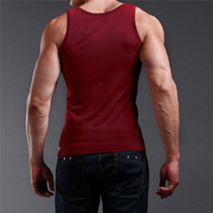 Men's Thin Square Neck Vest Casual Men's Sweatshirt Sports Breathable Vest