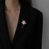 Style Temperament Sense Water Lily Enamel Lily Flower Brooches For Women Weddings Banquet Office Brooch Pins Gifts