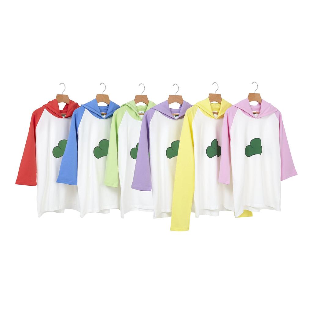 Todomatsu Raglan Kiefer Größe L Osomatsu-san Kapuzenpullover,