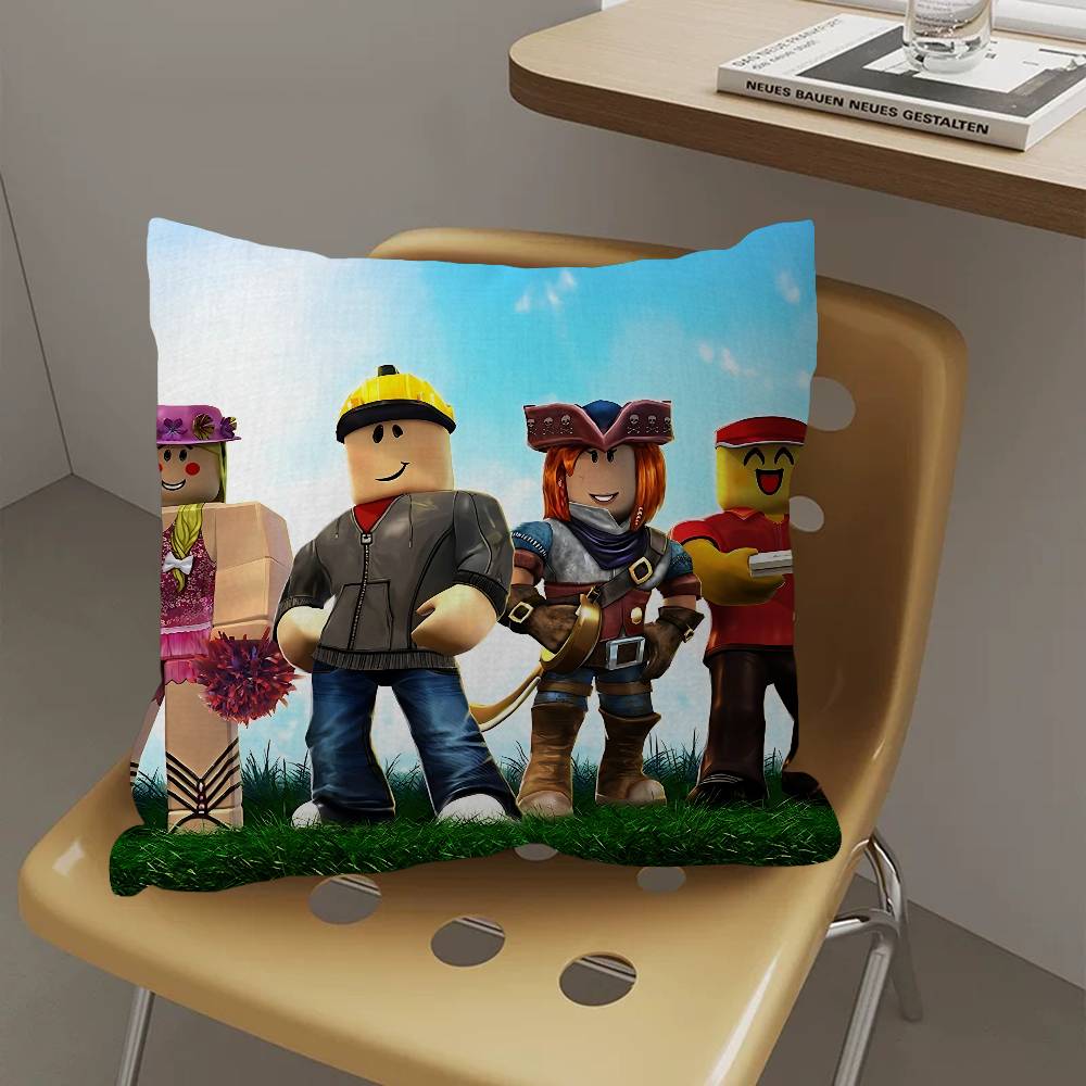 Hot Game-R-Robloxs Cushion Cover Pillow Cover Decor Pillowcase Printed Cushion Case For Couch
