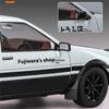 1:18 Movie Car Initial D Ae86 Alloy Sports Car Model Diecasts Metal Classic Racing Car Vehicles Model Sound Light Kids Toys Gift