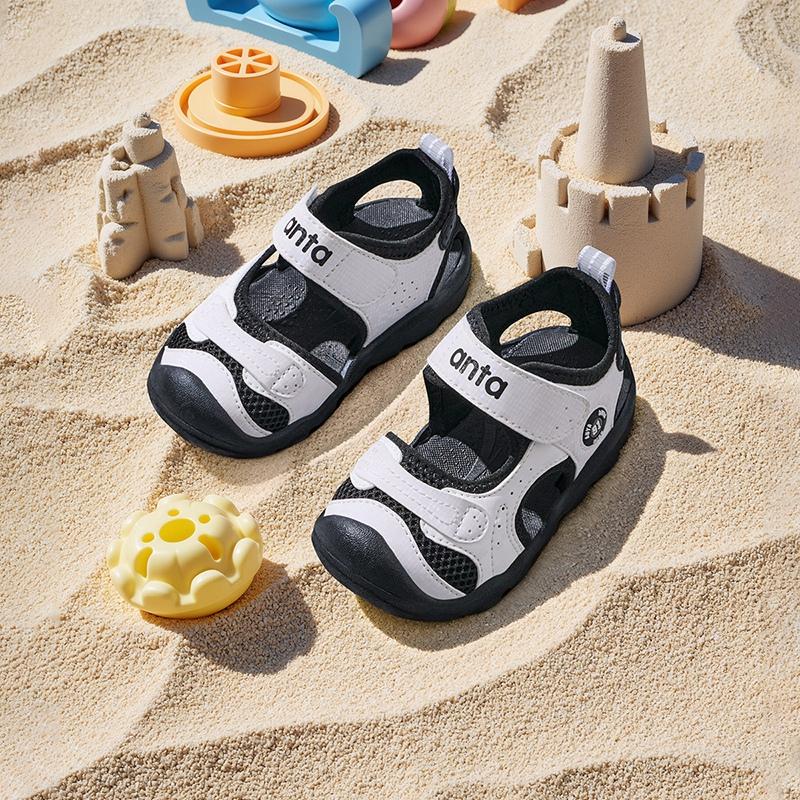 Anta Comfortable Trendy Versatile Velcro Hollow Beach Shoes Lightweight Shock Absorbing Breathable Non-Slip Anti-Kick Low-Top Walking Shoes A12520036