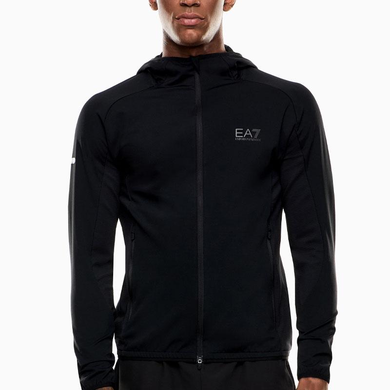 Emporio Armani logo-print zip-up hoodie 7M000591-AF13534-UC001