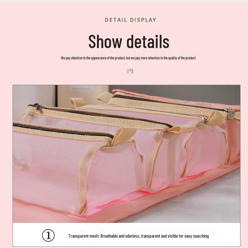 Four-in-One Hangable Foldable Detachable Makeup and Toiletry Bag 