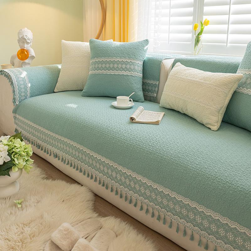 

Все Хлопковые Подушки для Дивана Четыре Сезона Универсальные Нескользящие Подушки для Сиденья Скандинавский Простой Чехол для Дивана Полотенце для Спинки Полное Покрытие Ткань 70*70cm