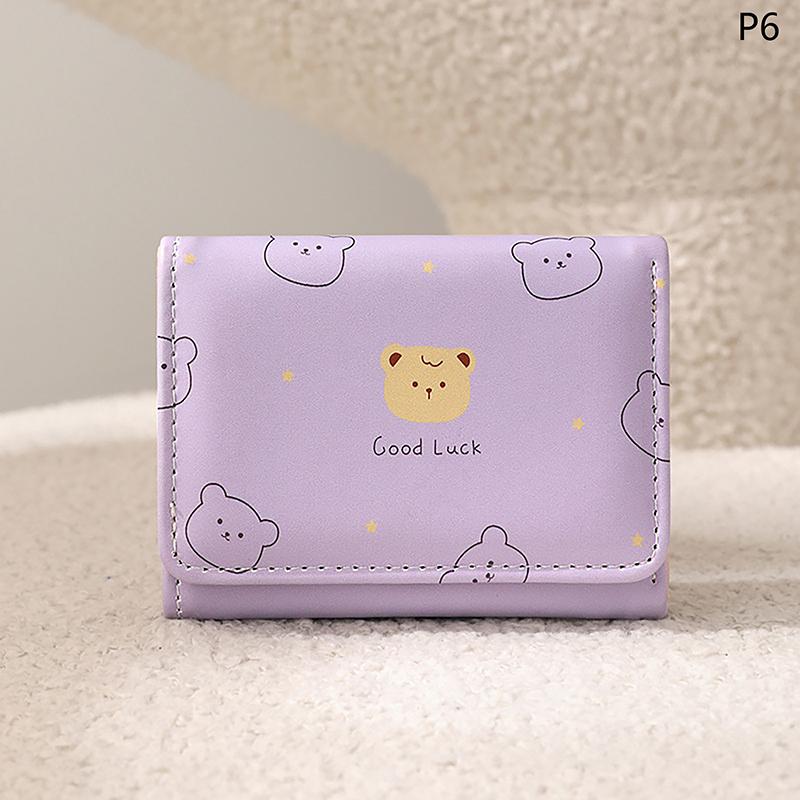 Милый кошелек-портмоне с кошкой, короткий, складной, кожаный, мультяшный, повседневный клатч, кошелек для денег, сумка, держатель для кредитных карт, отделение для фото, отделения для банкнот
