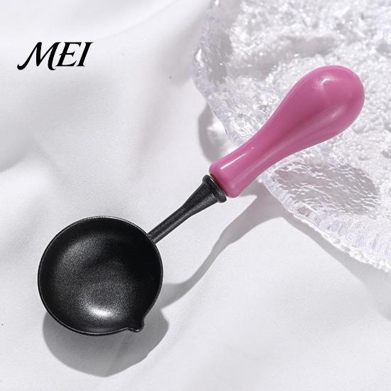 Sealing Wax Warmer Spoon Seal with Ergonomic Handle, Non-Stick Stamp Melting Spoon, Envelope for & Letter Art Crafts Crafting Supplies
