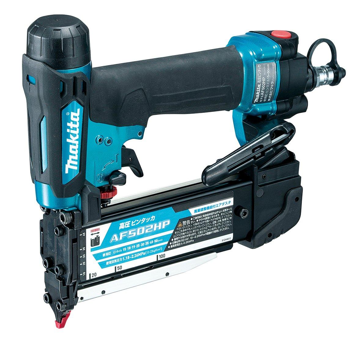 

Закріплювач штифтів високого тиску Makita з Air Duster AF502HPM (синій)