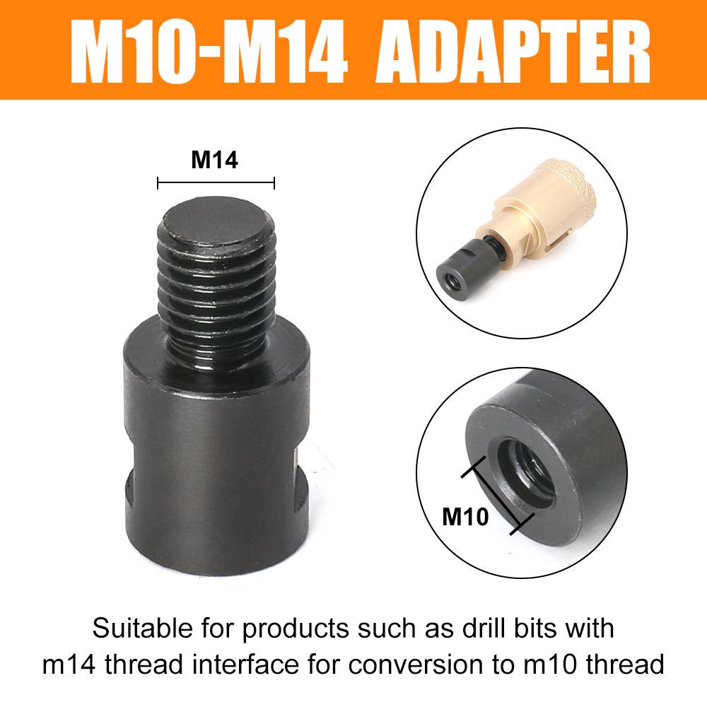 New Angle Grinder Drill Bit Adapter: M10 & M14 To American Thread Converter