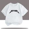 Autism Teenager Print Tshirts Children Clothing Summer Casual Fashion Boys Girls ONeck Colorful Short Sleeve Tops Kids Tshirt