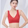 Tank Top Style Seamless Bra Women's Sports Bra No Steel Ring Gathered Bra Double Breast Anti Sagging Thin Bra