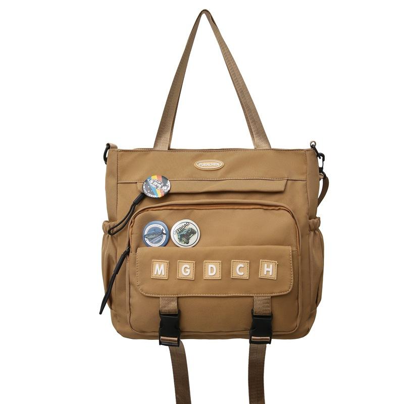 Schoolbag Junior and high school students schoolbag Commuting make-up class handbag Casual Korean version Large capacity backpack Business travel