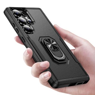 For Galaxy S25 Portable Ring Stand Cover for Samsung Galaxy S25 Ultra S24 Plus S22 S23 FE Protection Case