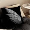 Black White Angel Wings Pillow Gifts Home Office Furnishings Bedroom Sofa Car Cushion Cover Case 45x45cm