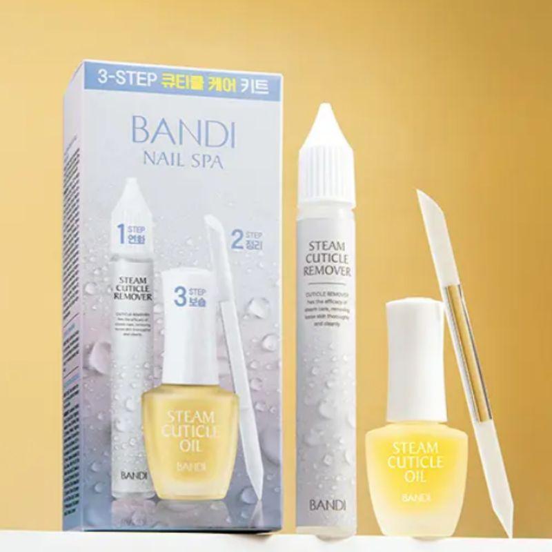 Bandi Steam Cuticle Oil & Cuticle Care Kit (Cuticle Oil 7ml + Cuticle Remover 15ml) – Nail Nourishing Repair Care Set