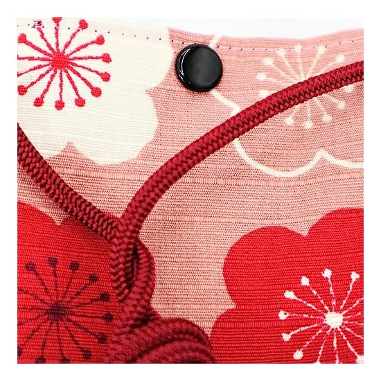 Maruzen Pochette Smartphone Accessory Pouch, Plum Blossom, Crimson Plum, Made in Japan, Pink, Approx