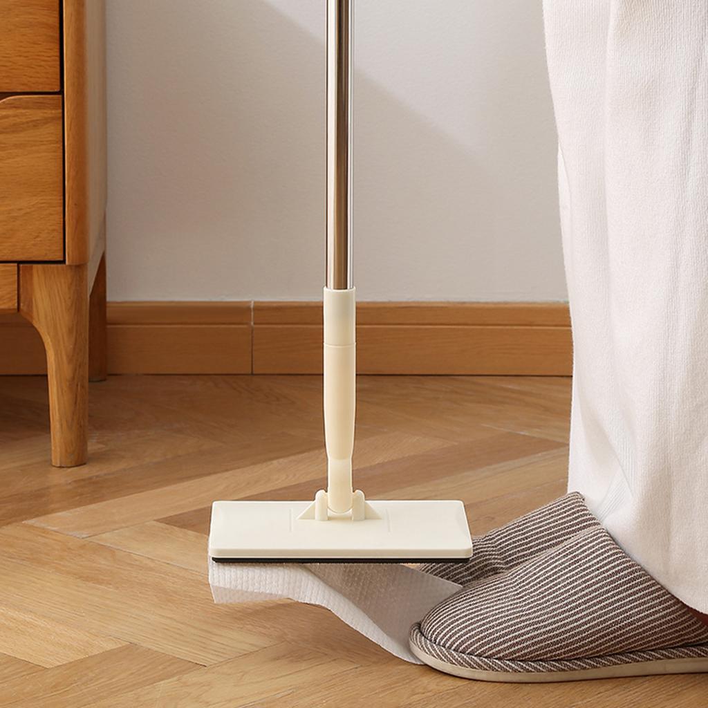 Rychlé Výměna Hadříku Mini Mop s Dlouhou Rukojetí Úsporný Čisticí Mop pro Domácí Kuchyňské Použití